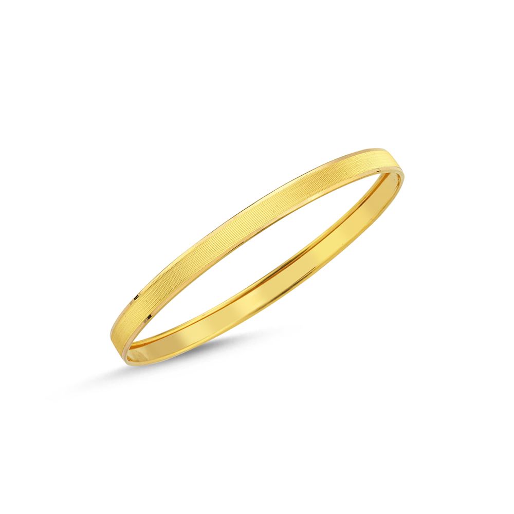 22 Ayar Hediyelik Şarnel Altın Bilezik 6mm 6 Gr – Model 2