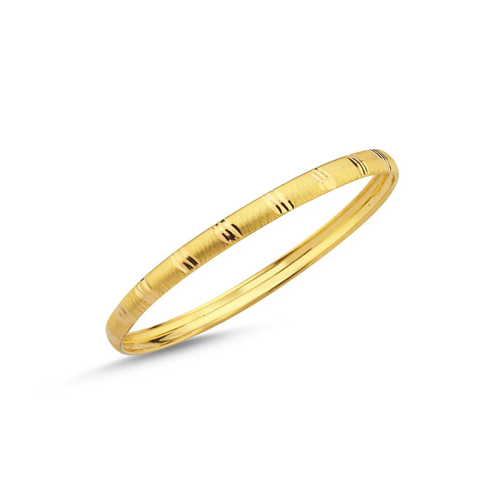 22 Ayar Hediyelik Şarnel Altın Bilezik 6mm 6 Gr – Model 3