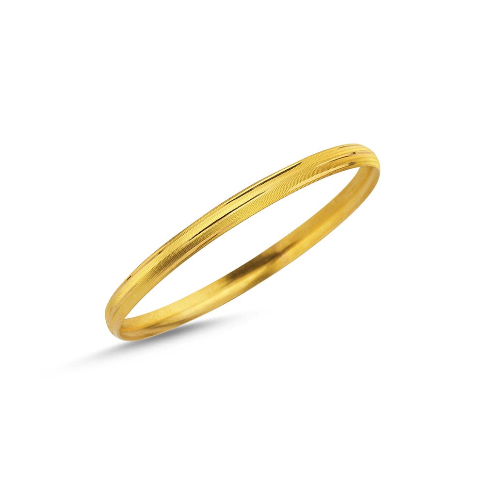 22 Ayar Hediyelik Ağaç Kabuğu Altın Bilezik 6mm 6 Gr