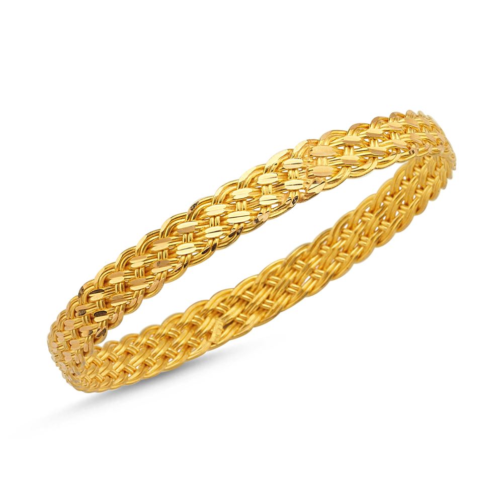 22 Ayar Sepet Örme Altın Bilezik 25 Gr