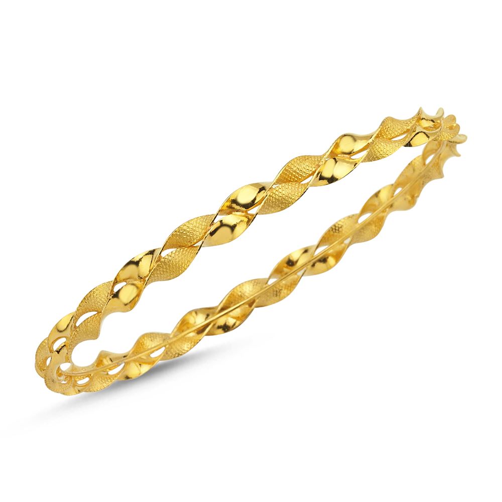 22 Ayar Makarna Örme Altın Bilezik 10 Gr