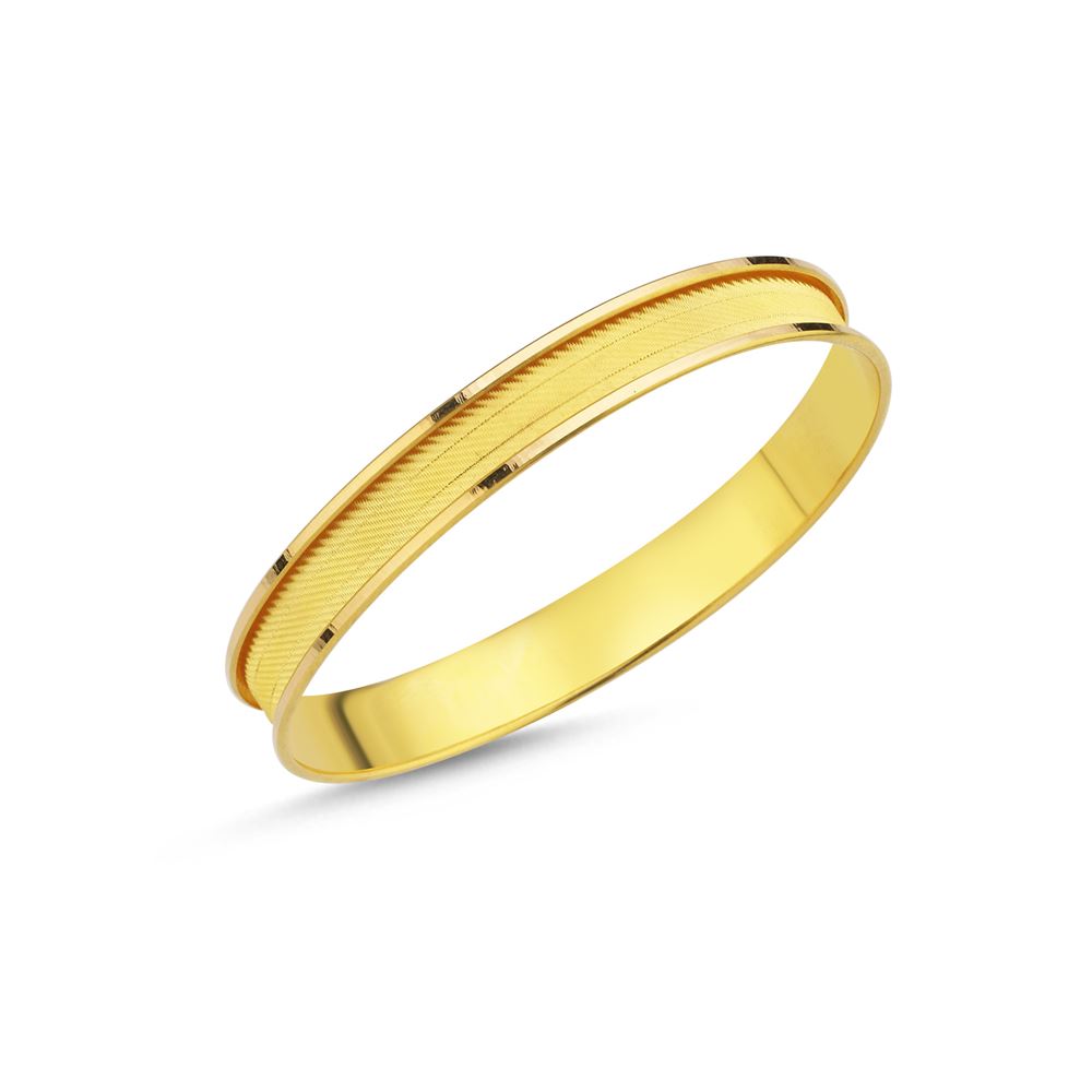 22 Ayar Hasır Ters Şarnel Altın Bilezik 10mm 11 Gr