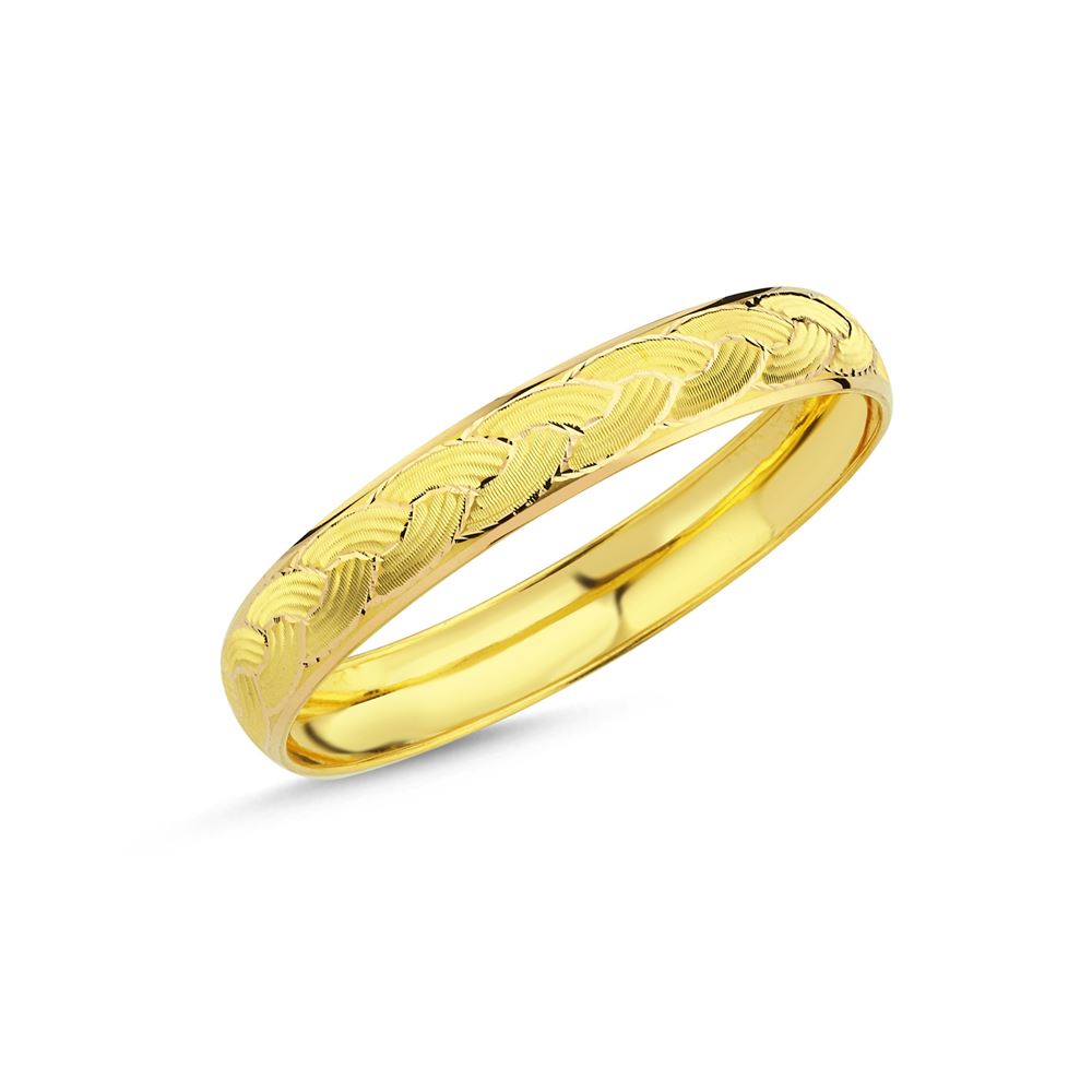 22 Ayar Şarnel Altın Bilezik 12mm 13 Gr
