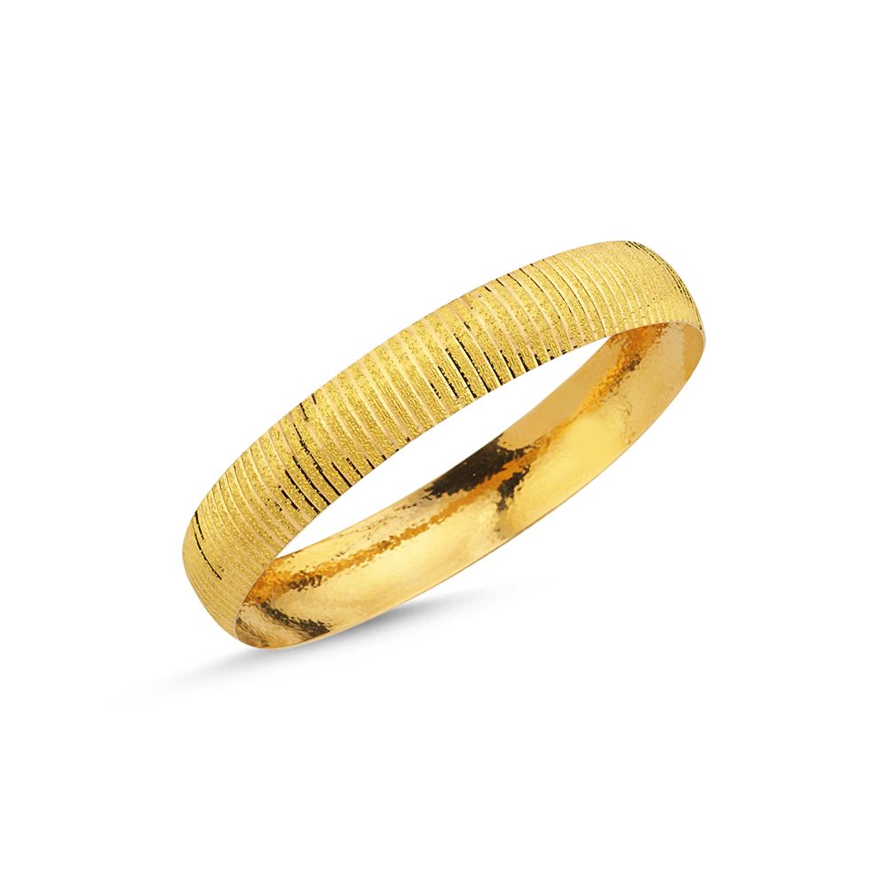 22 Ayar Tel Altın Bilezik 12mm 15 Gr