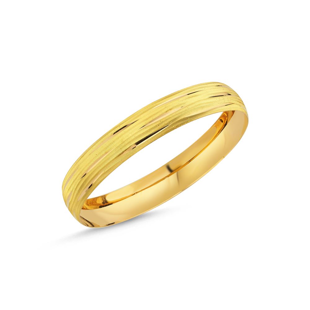 22 Ayar Tel Altın Bilezik 12mm 15 Gr