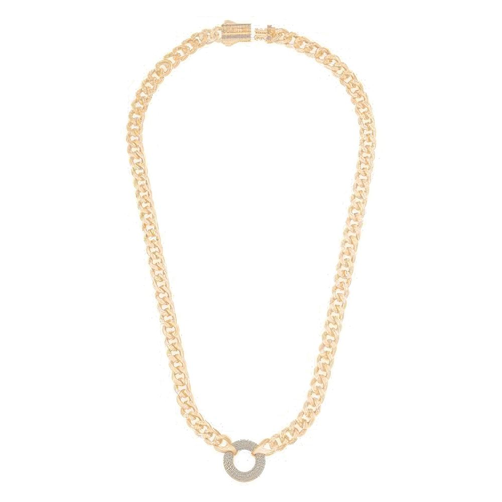 Taşlı Halka Gurmet Zincir 45Cm-7Mm