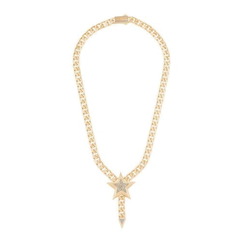 Taşlı Yıldız Tasarım Gurmet Zincir 45Cm-7Mm