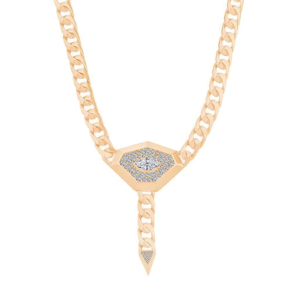 Taşlı Tasarım Gurmet Zincir 45Cm-7Mm