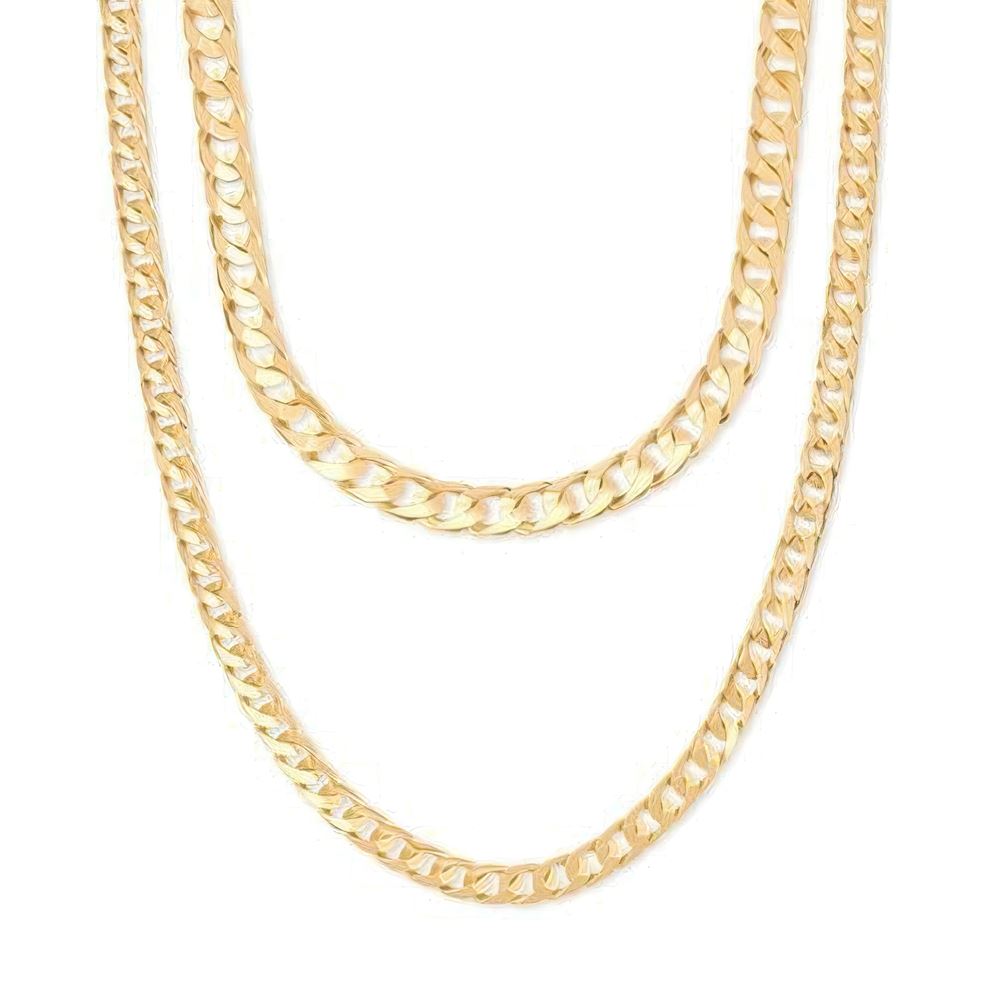 İki Sıra Piramit Gurmet Zincir 45-50Cm