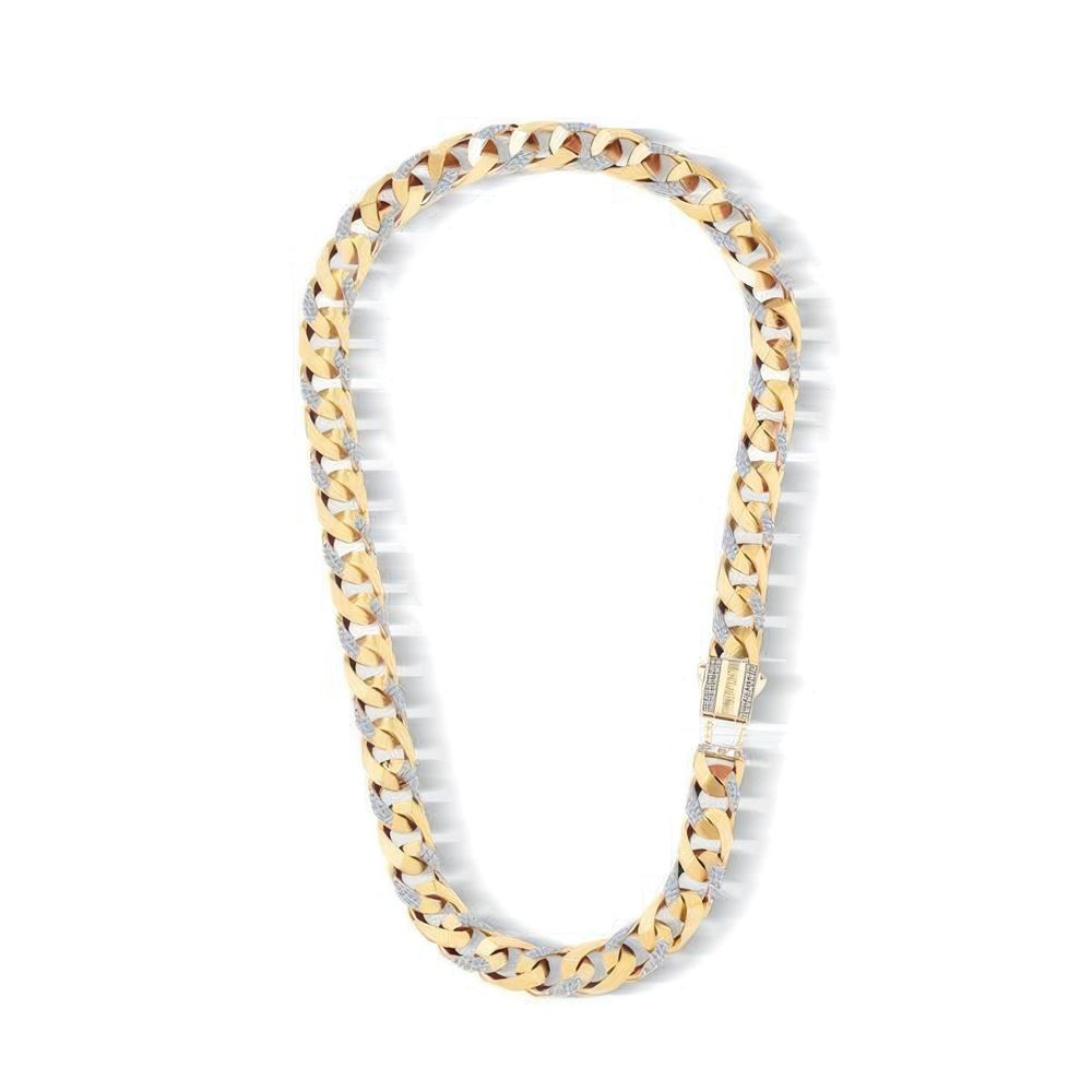 11Mm Taşlı Piramit Gurmet Zincir 45 Cm