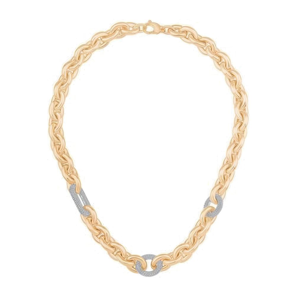 İtalyan Tasarım Taşlı Zincir 45Cm-7Mm