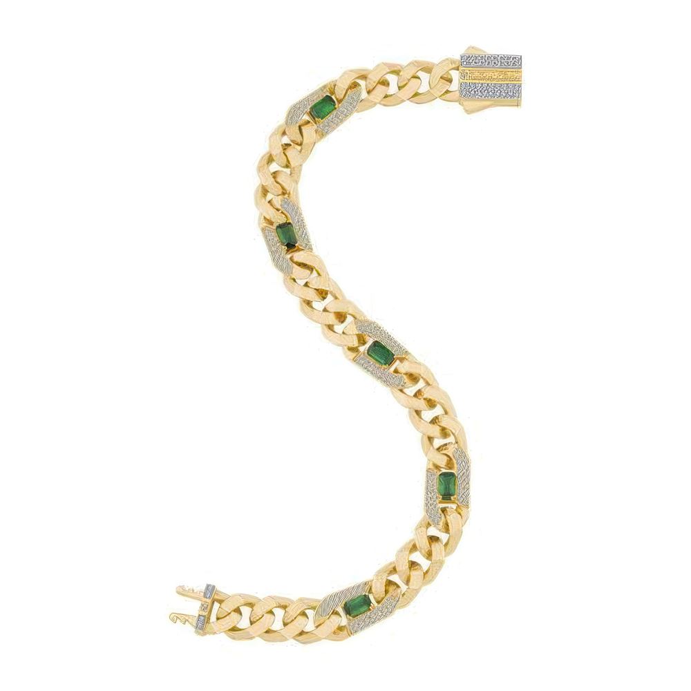 Yeşil Taşlı Gurmet Bileklik 18CM