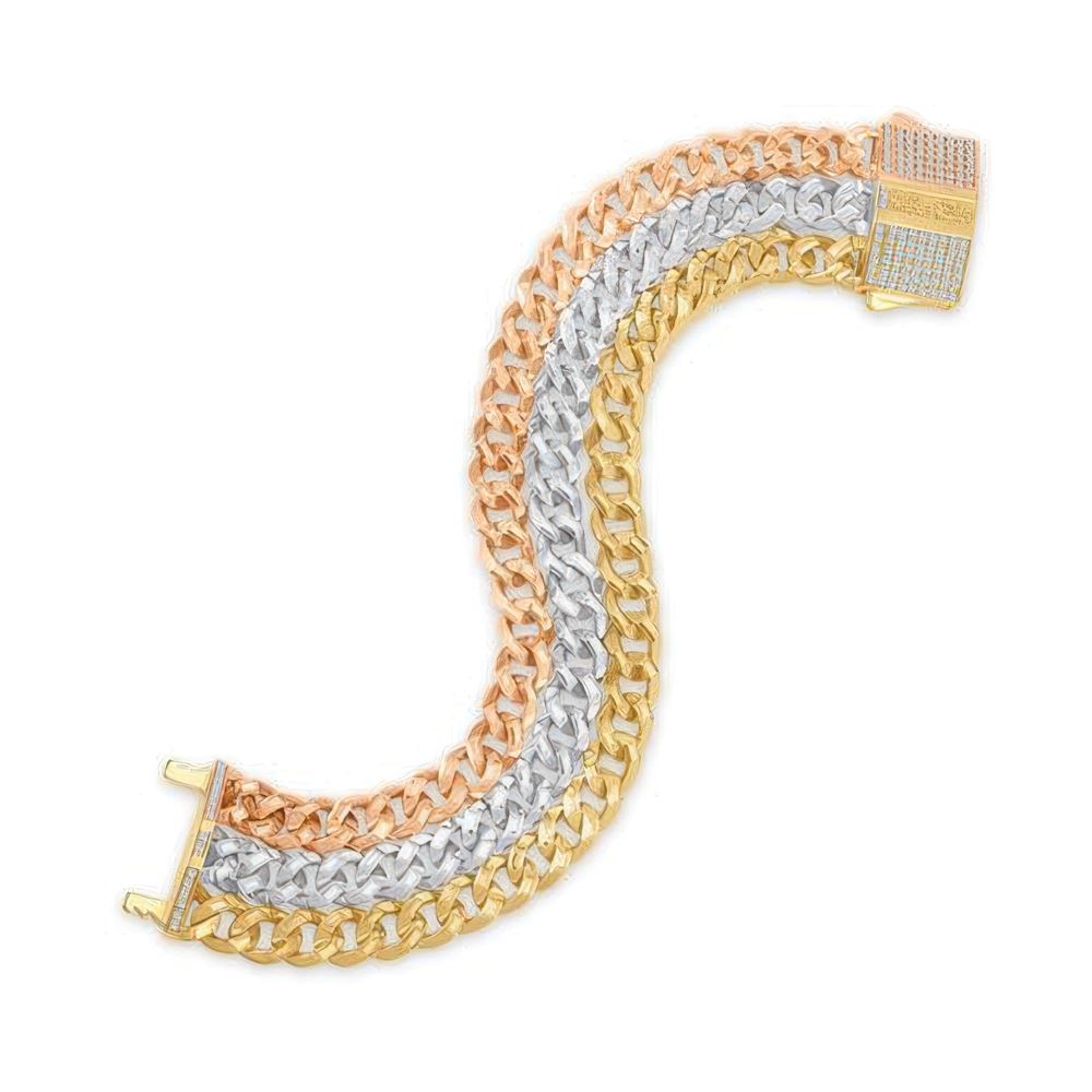 7Mm Üç Sıra Gurmet Bileklik 18CM