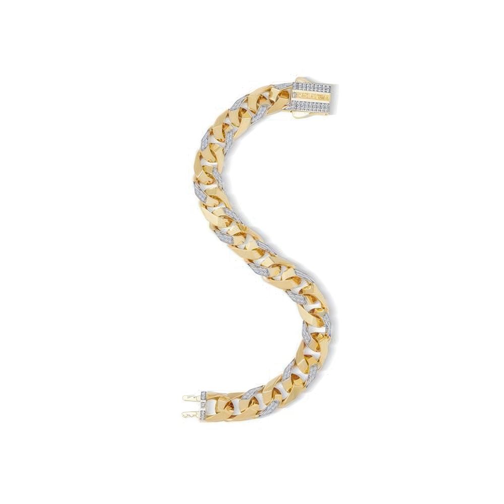 9 Mm Taşlı Piramit Gurmet Bileklik 18CM