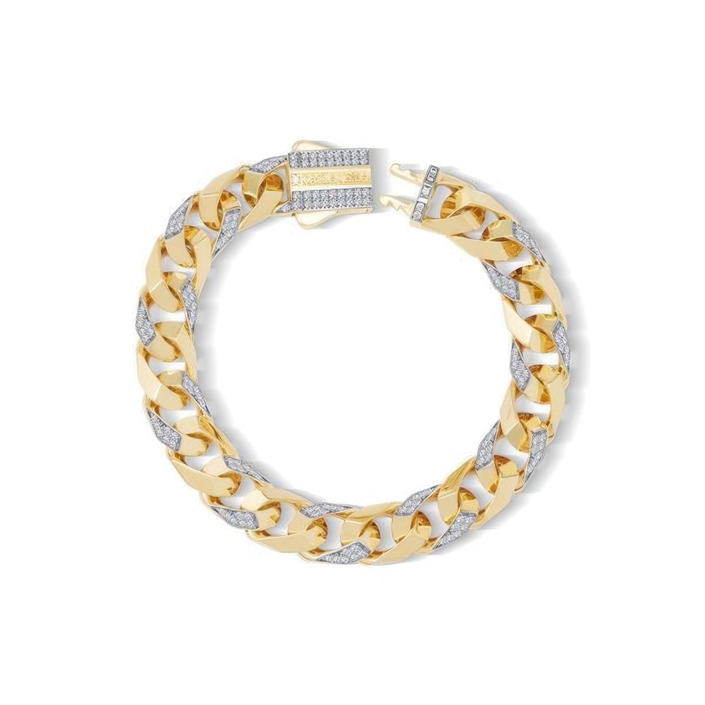 9 Mm Taşlı Piramit Gurmet Bileklik 18CM