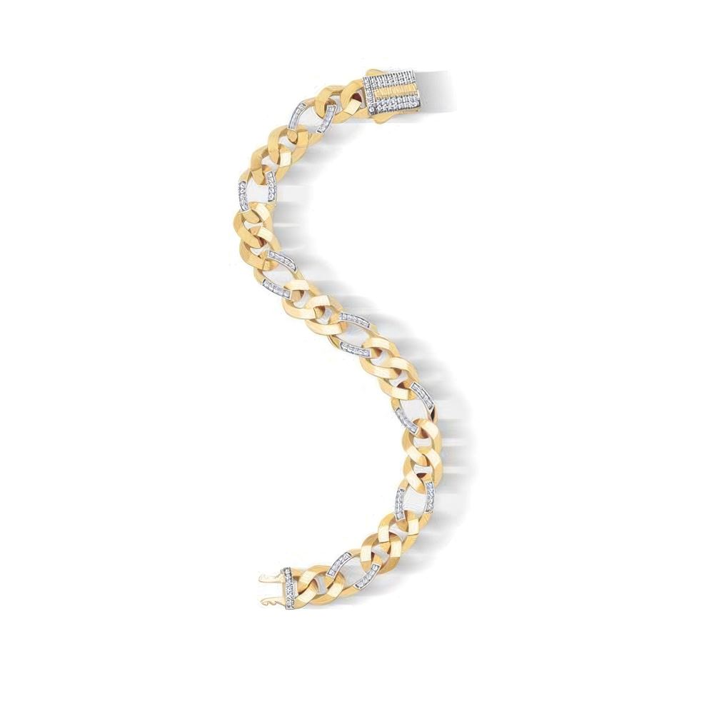 Taşlı Figaro Bileklik 18CM