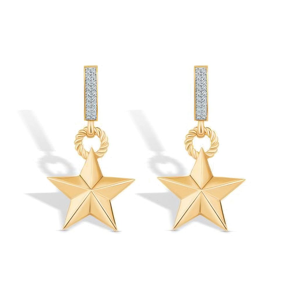 Yıldız Altın Küpe