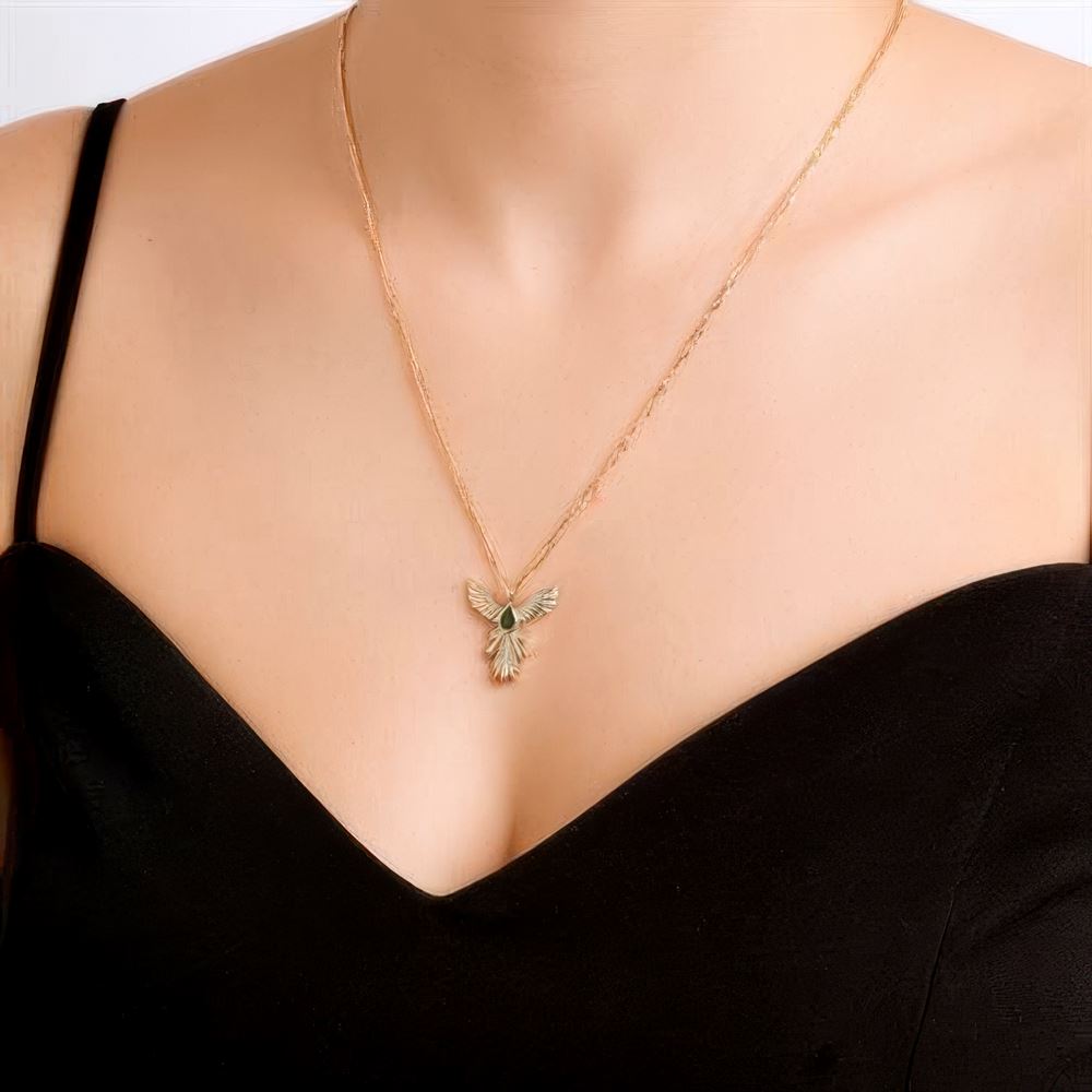 Anka Kuşu Kolye 45Cm Zincir