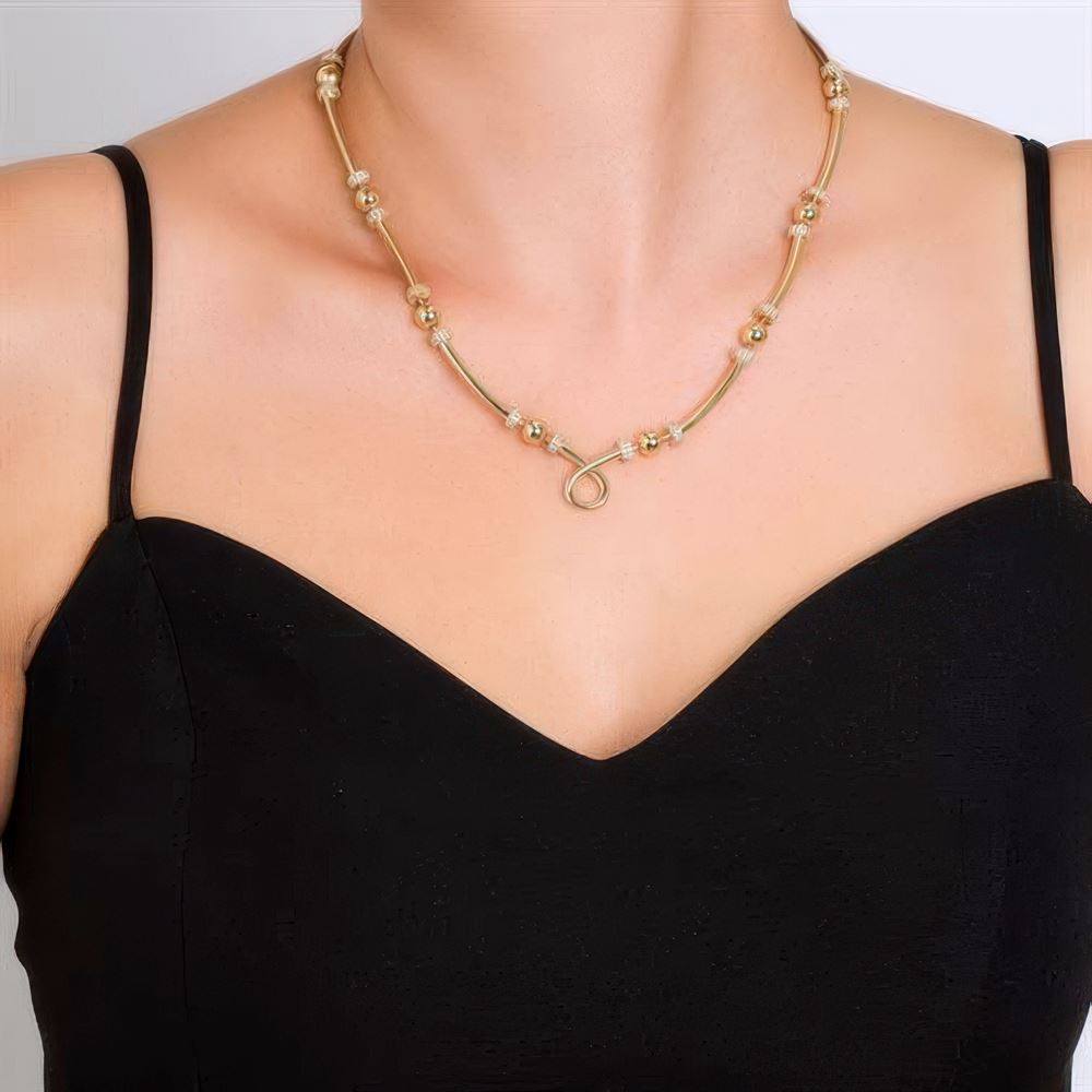 Tasarım Silindir Kolye 50Cm Zincir