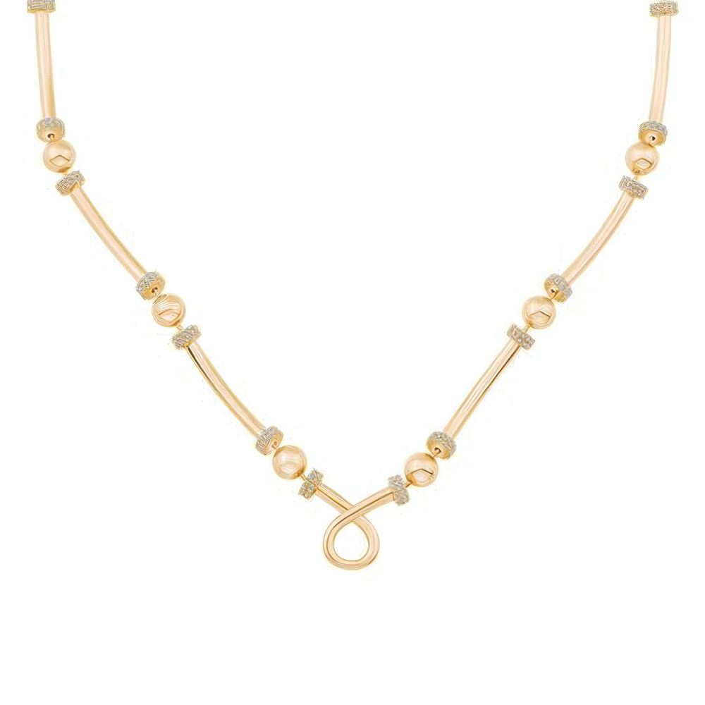 Tasarım Silindir Kolye 50Cm Zincir