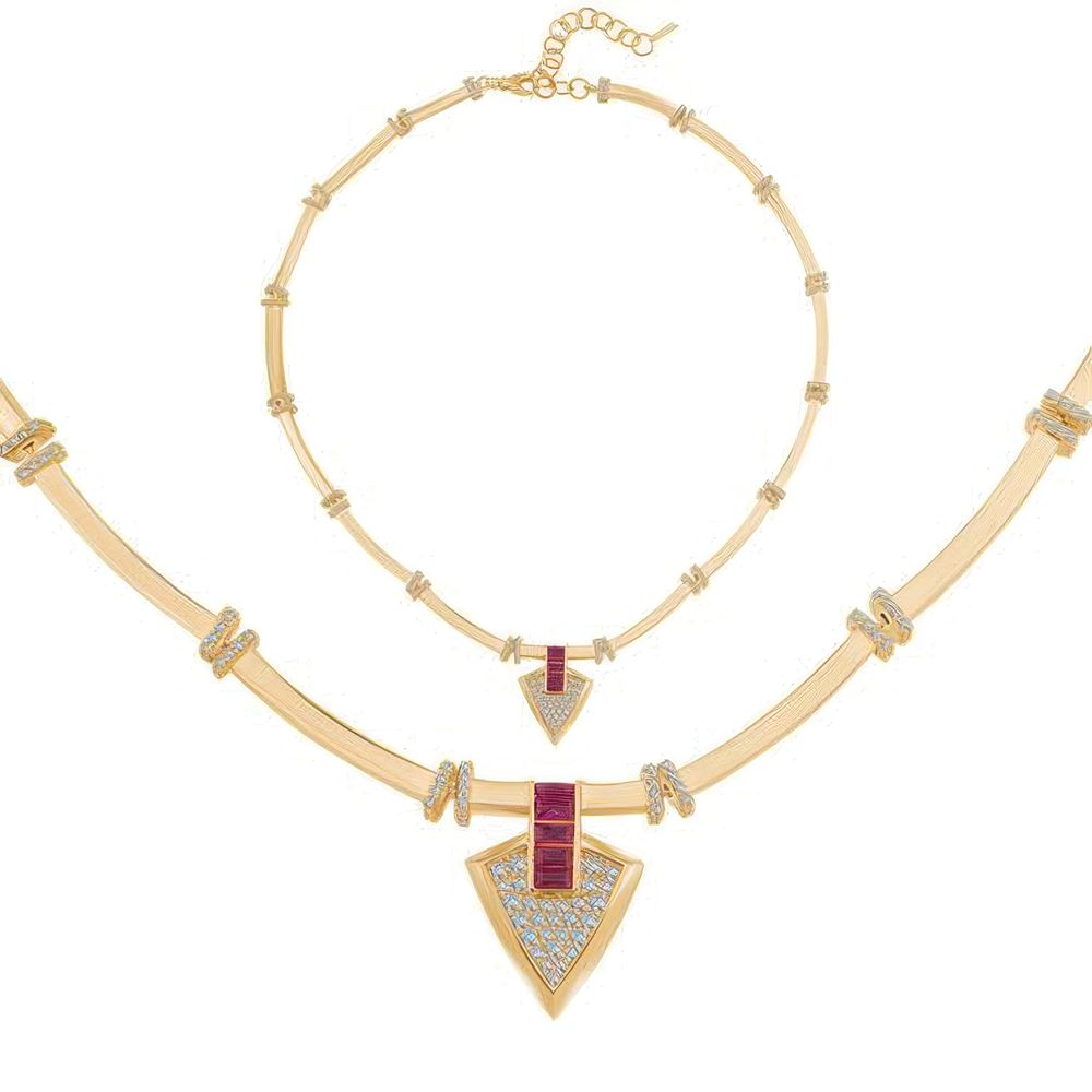 Tasarım Silindir Kolye 50Cm Zincir