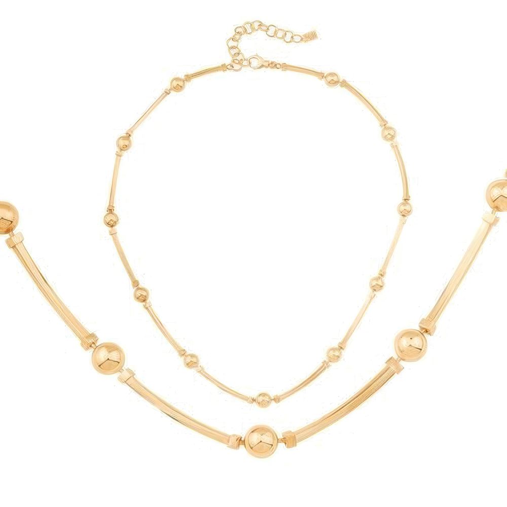 Silindir Top Kolye 43 Cm Zincir