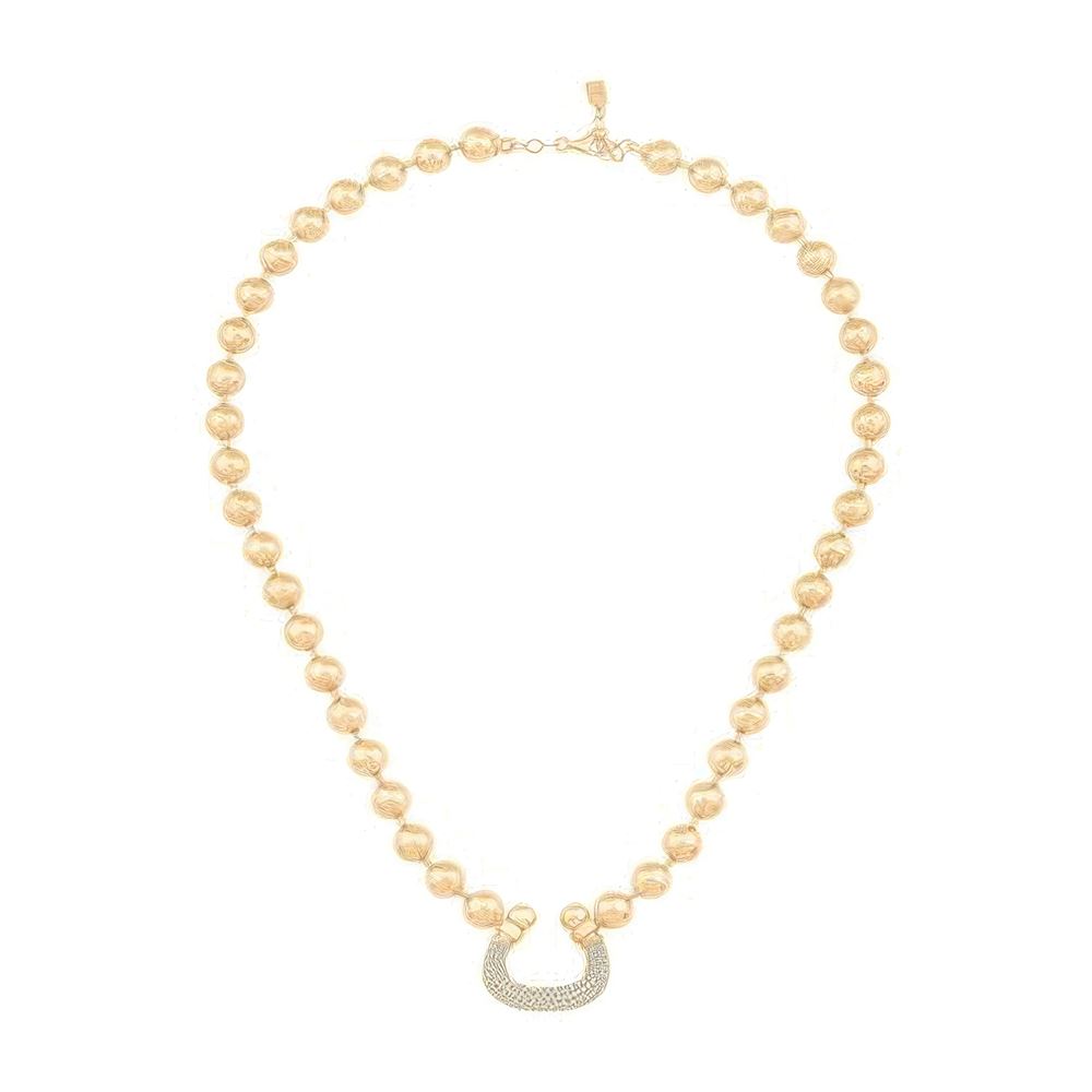 Top Zincirli U Form Kolye 50 Cm Zincir