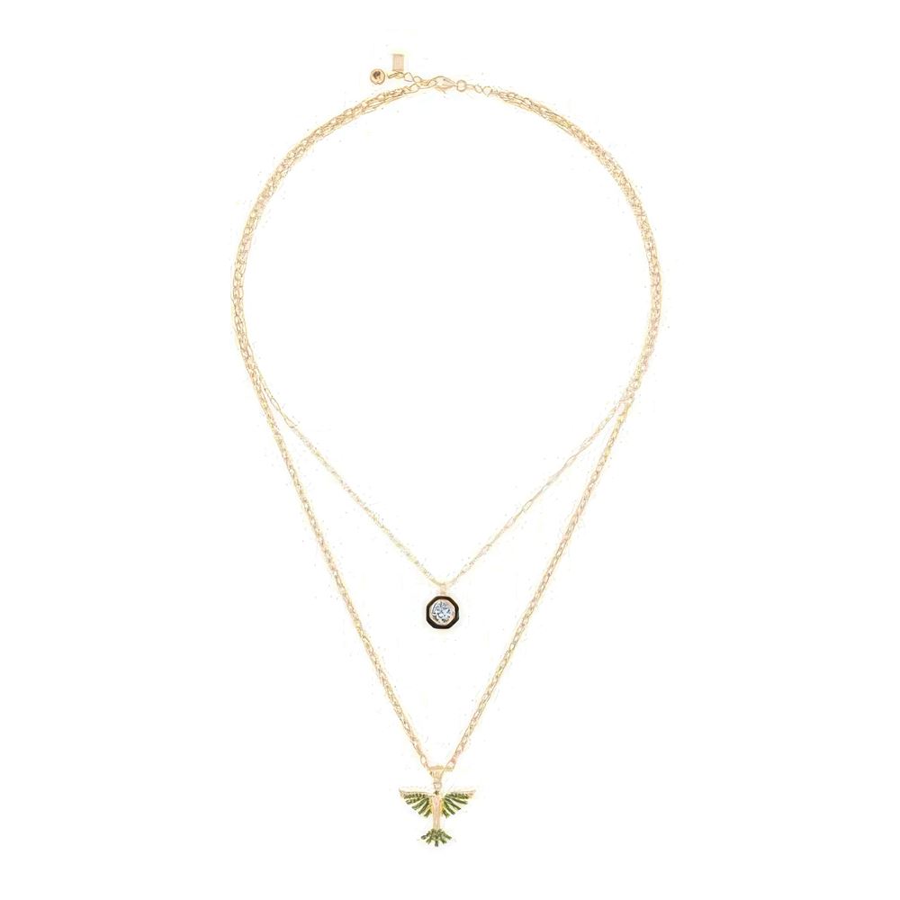 Çift Zincir Anka Kuşu Kolye 50 Cm Zincir