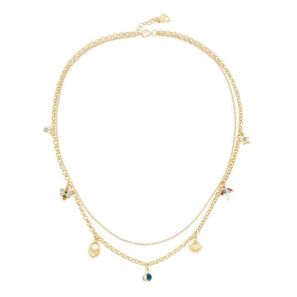 Nazar Boncuklu Şans Kolye 50 Cm Zincir