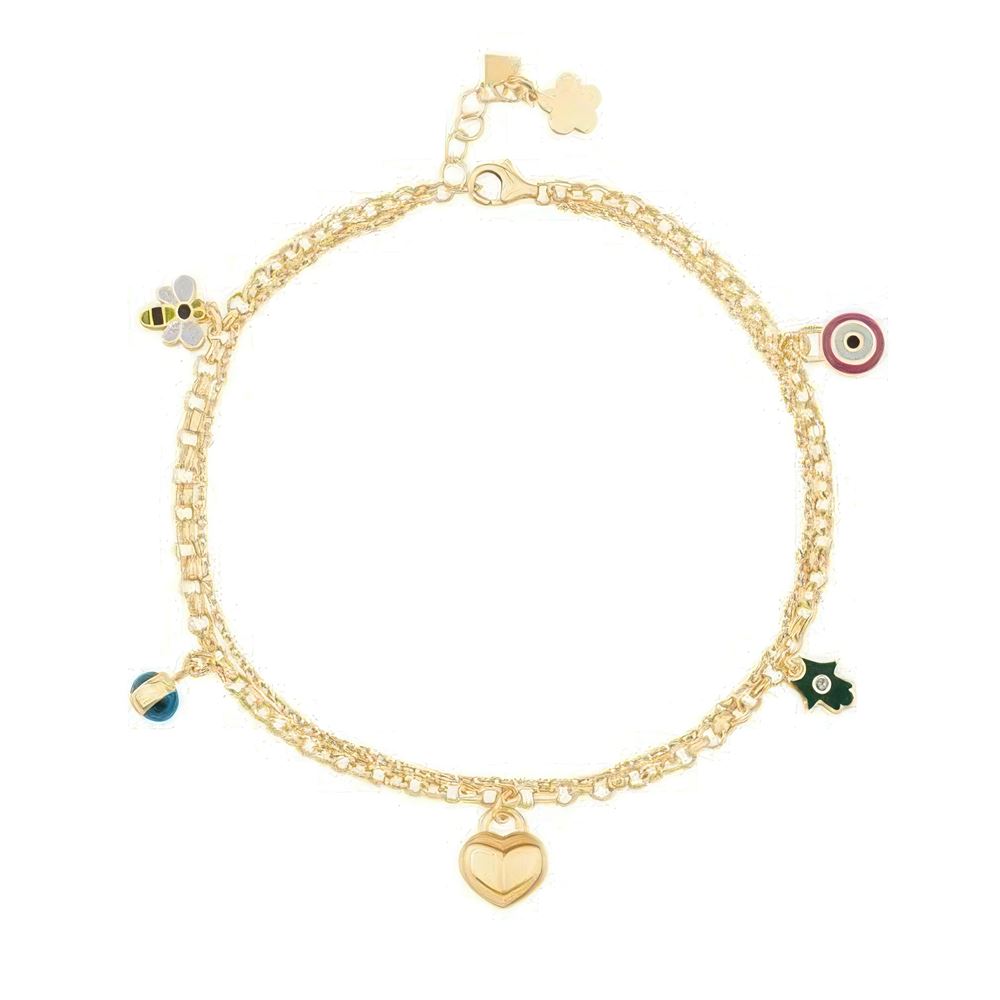 Kalp Şans Altın Halhal