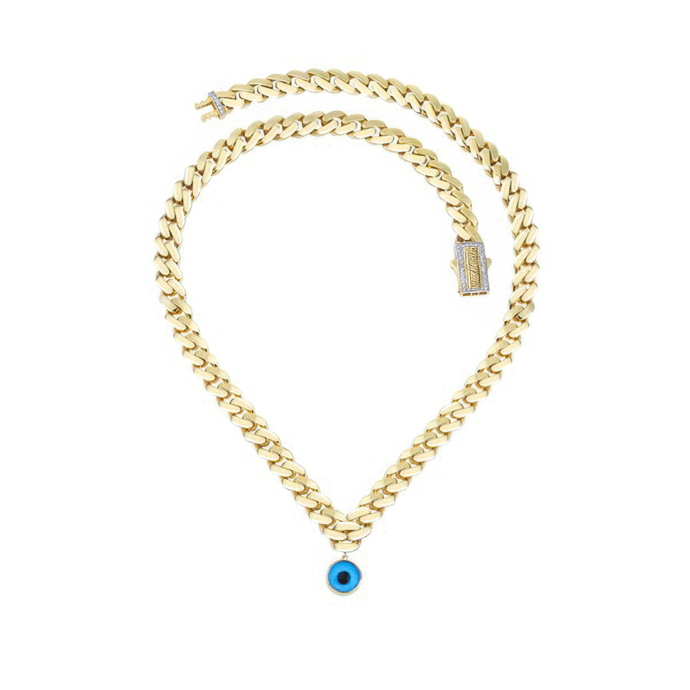 Altın Göz Bebeğim Kolye 55Cm Zincir