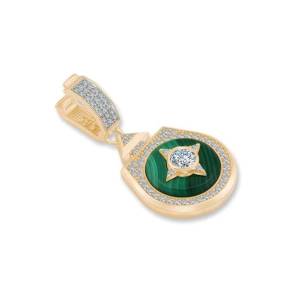 Beş Taşlı Madalyon Charm