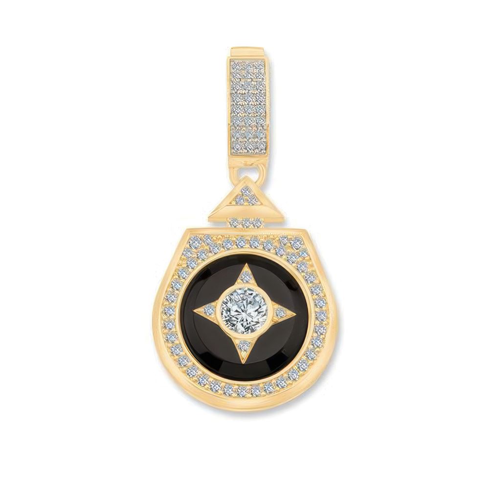 Beş Taşlı Madalyon Charm