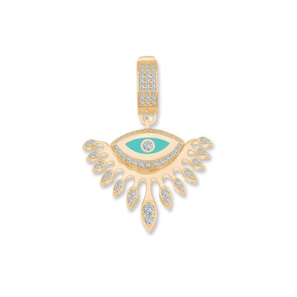 Mineli Taşlı Göz Charm