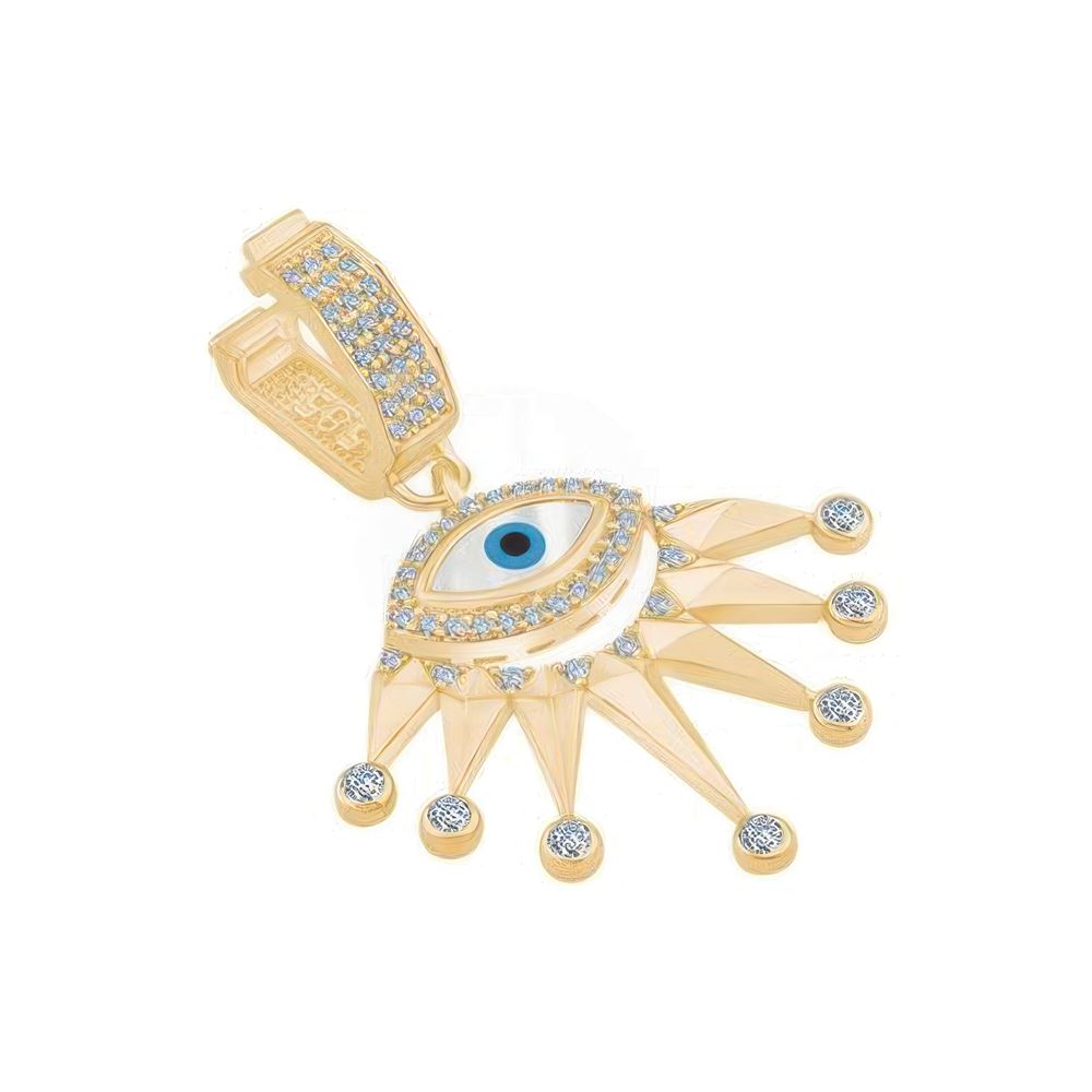 Pembe Taşlı Nazar Göz Charm