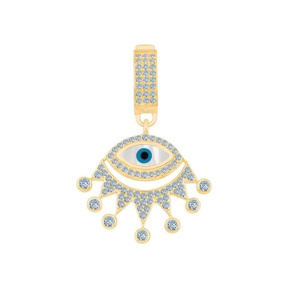 Renkli Taşlı Nazar Göz Charm