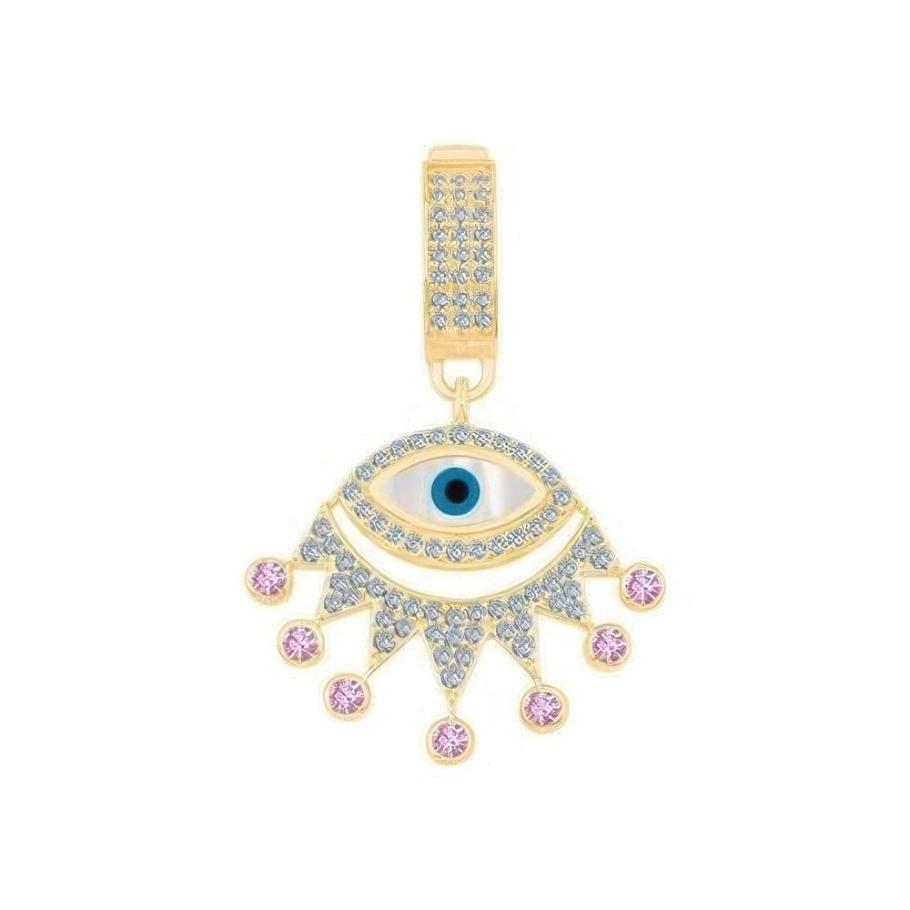 Renkli Taşlı Nazar Göz Charm