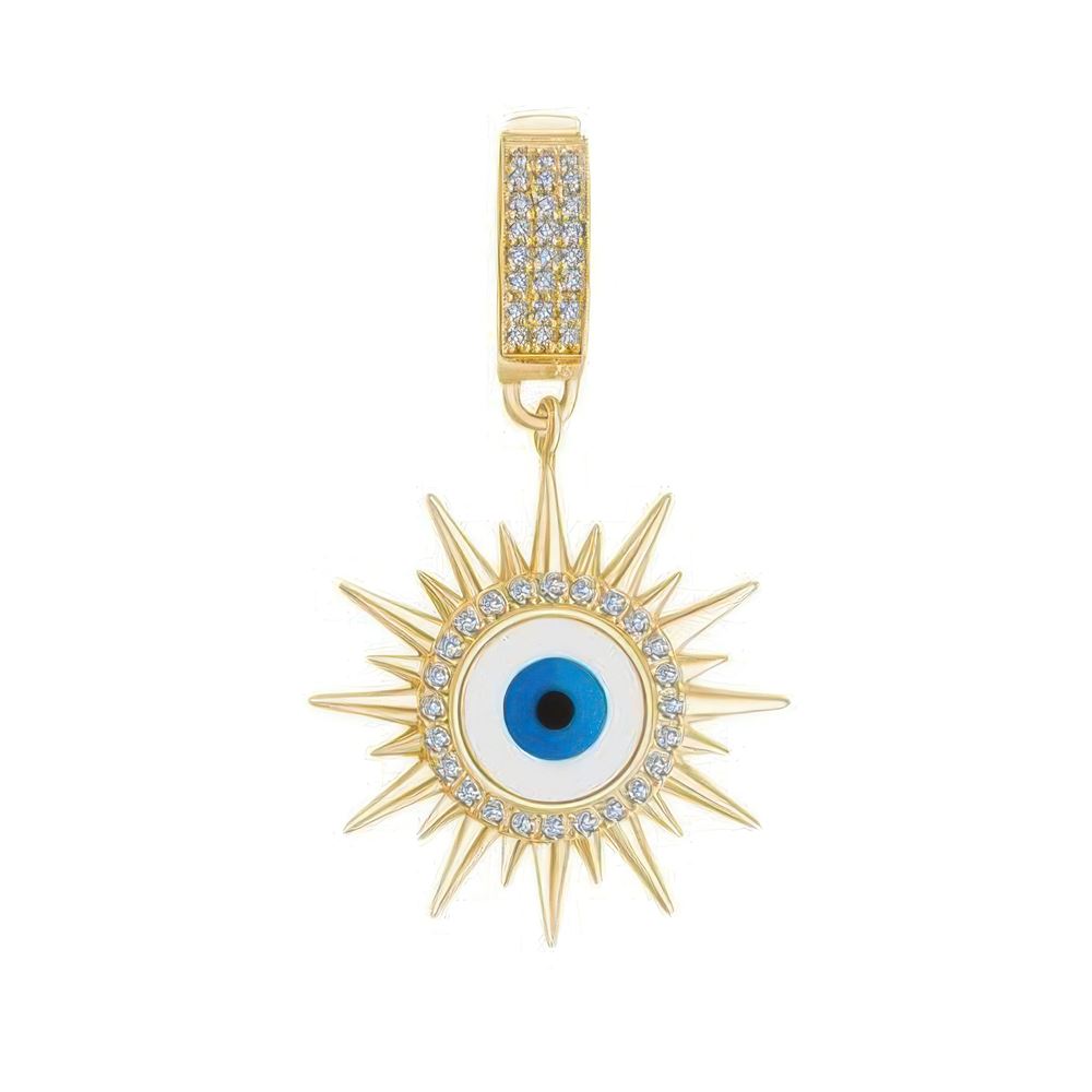 Nazar Boncuklu Güneş Charm