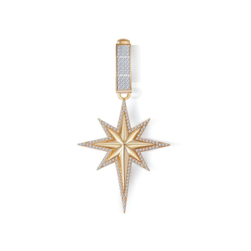 Kuzey Yıldızı Taşlı Charm