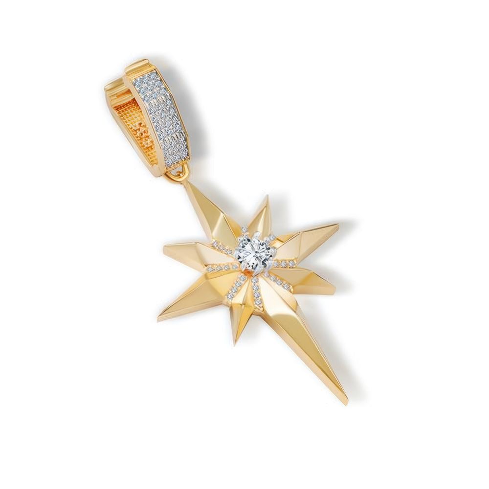 Taşlı Kuzey Yıldızı Charm