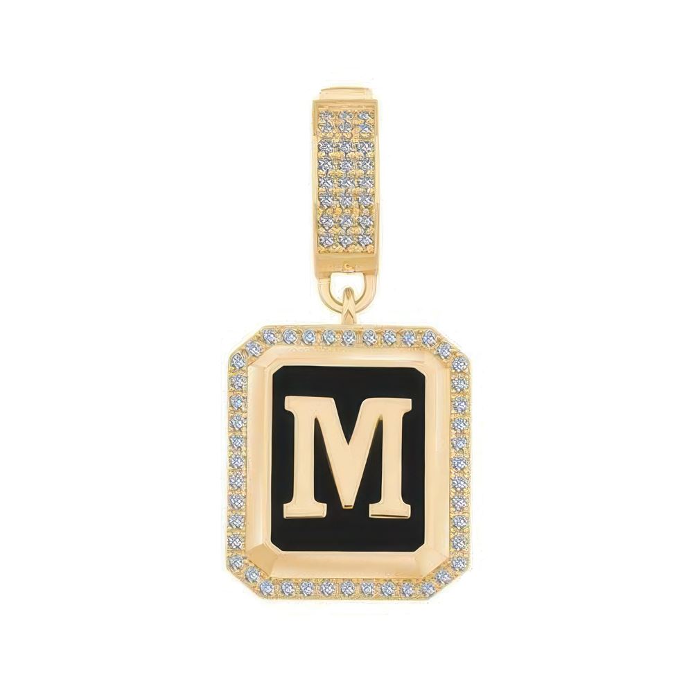 Taşlı Harf Kolye Ucu Charm