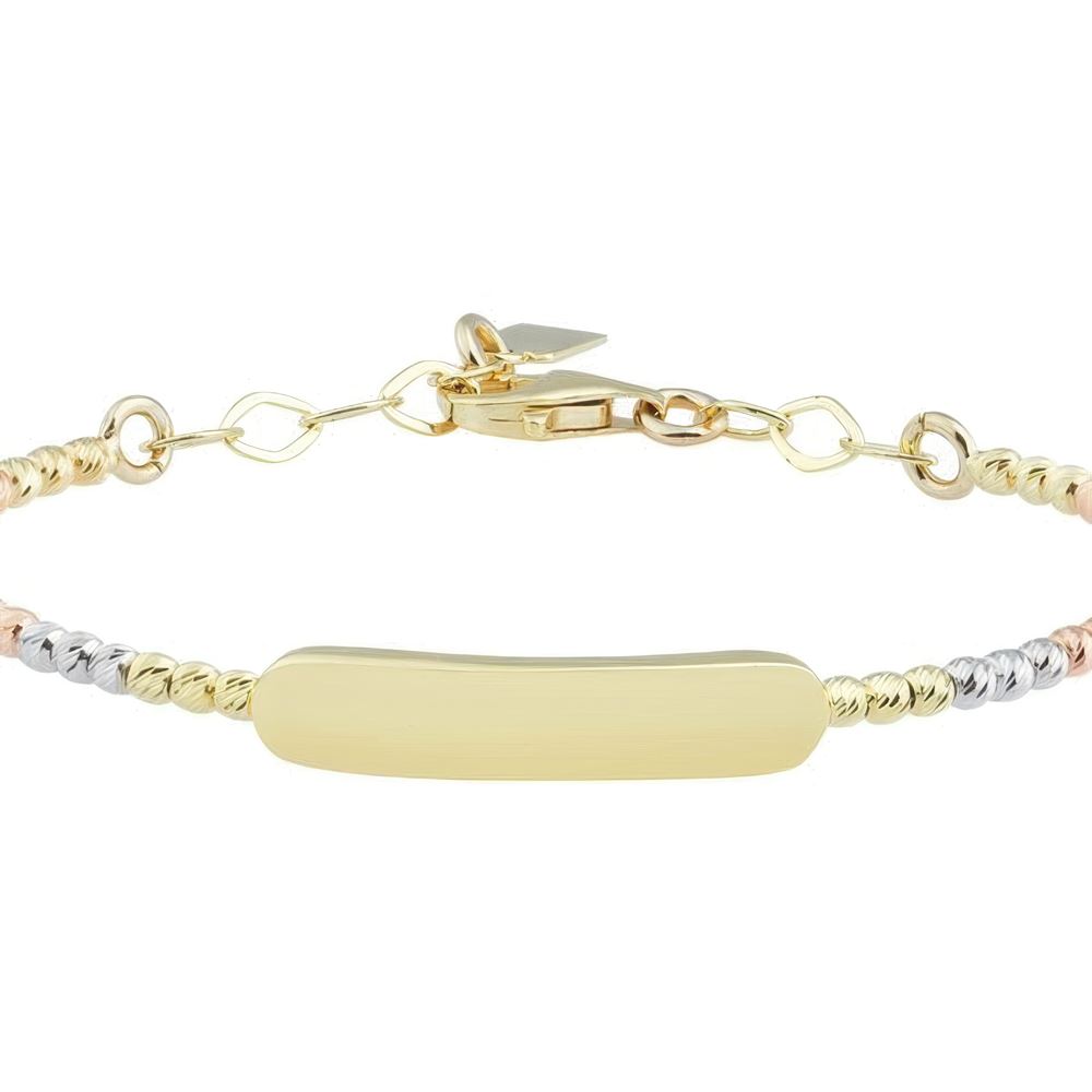 İsim Yazılabilen Altın Çocuk Bilezik 4,5X3,5Cm Çap