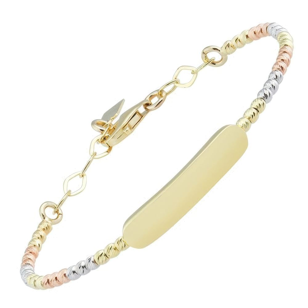 İsim Yazılabilen Altın Çocuk Bilezik 4,5X3,5Cm Çap