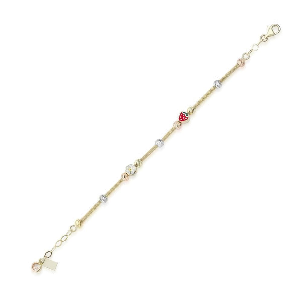 Çilek Mineli Çocuk Bilekliği 15Cm Bileklik