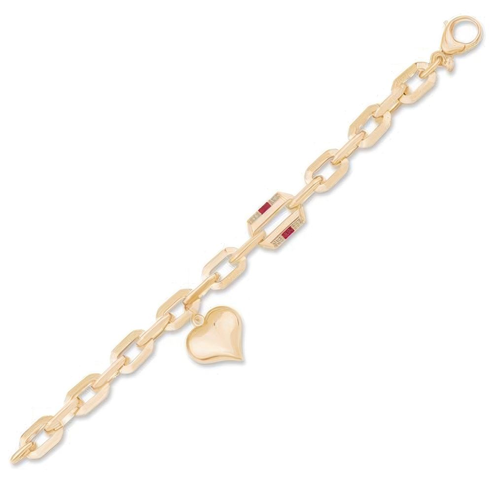 İtalyan Tasarım Balon Kalp Bileklik 18CM