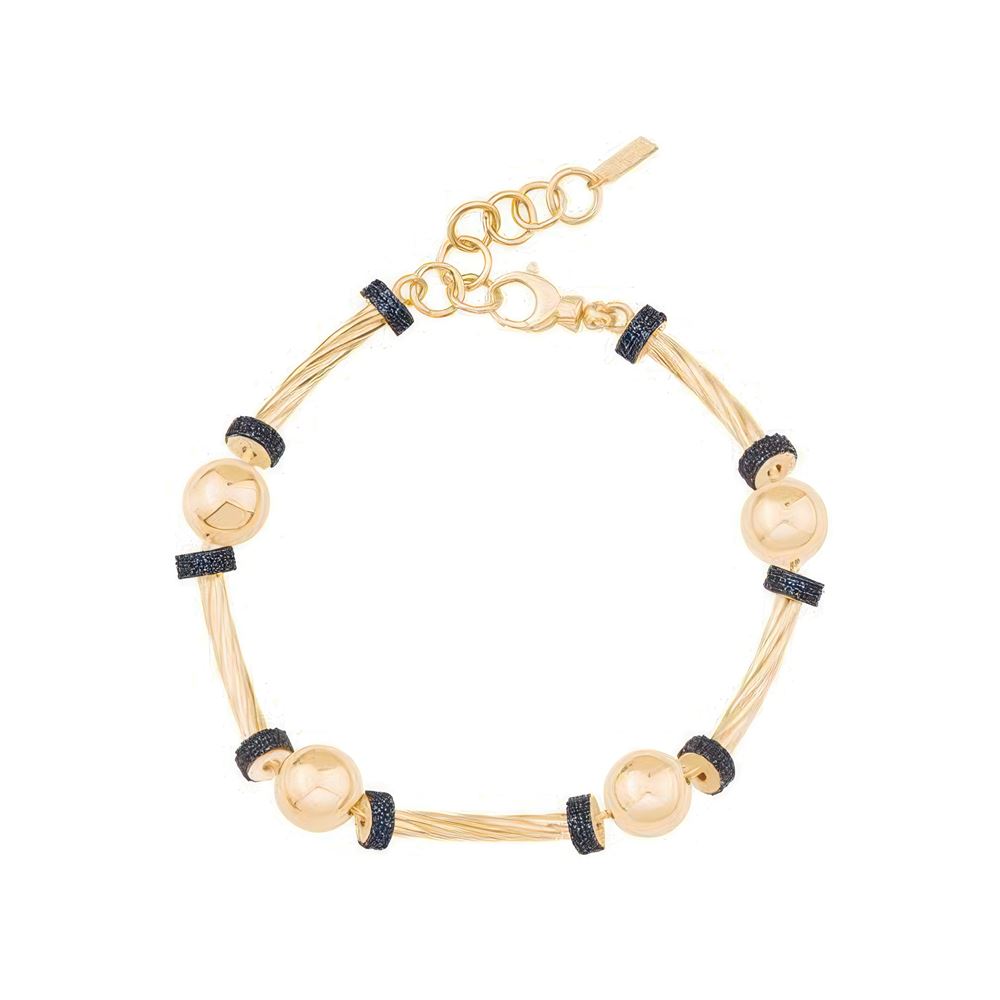 Mavi Taşlı Silindir Bileklik 18CM