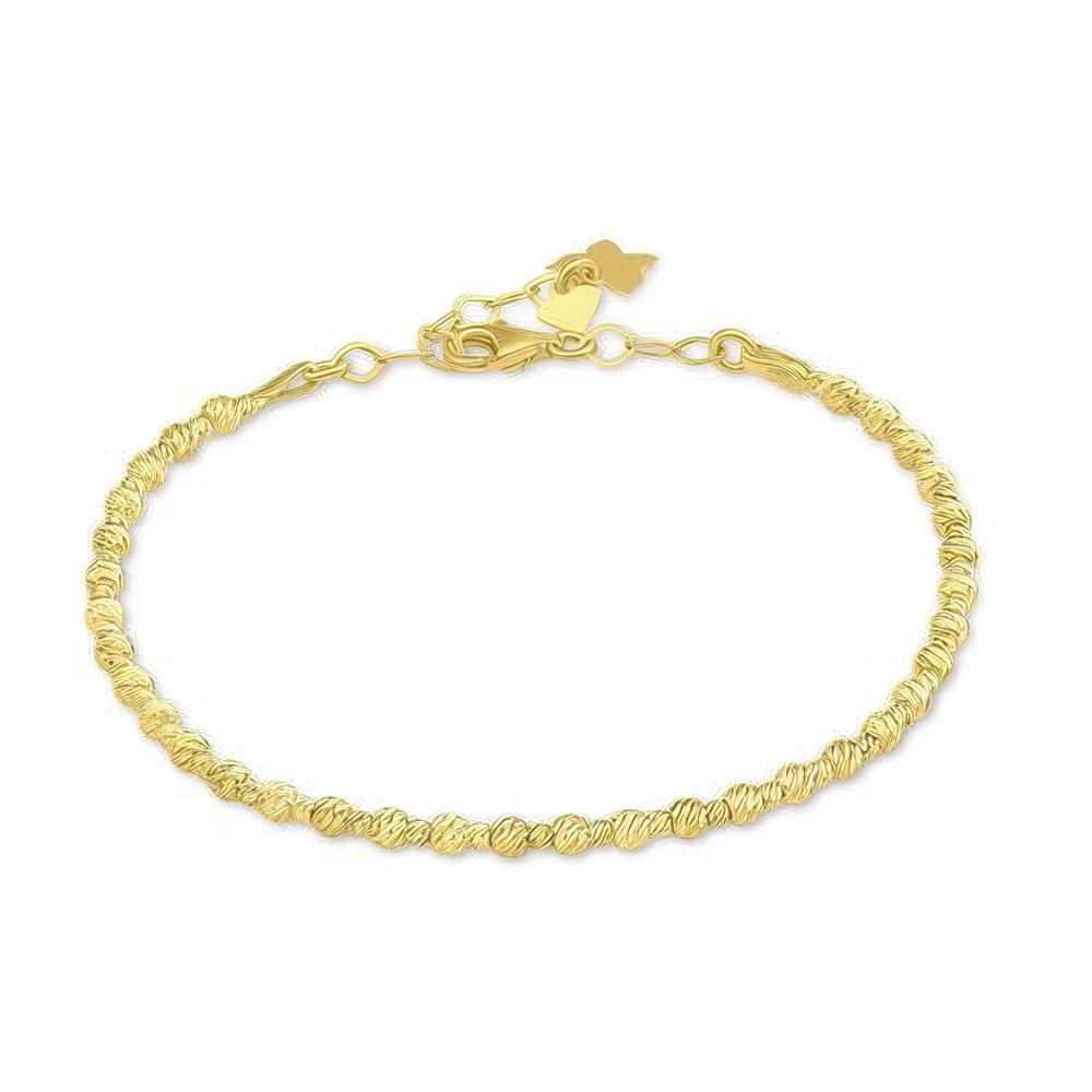 Kalemli Top Altın Bileklik 18CM