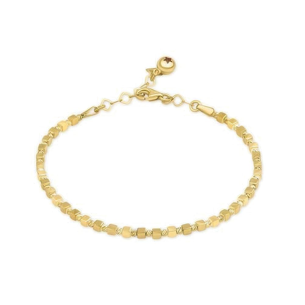 Altın Küp Trend Bileklik 18CM