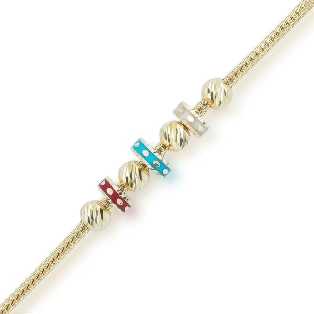 Altın Mineli Trend Bileklik 18CM