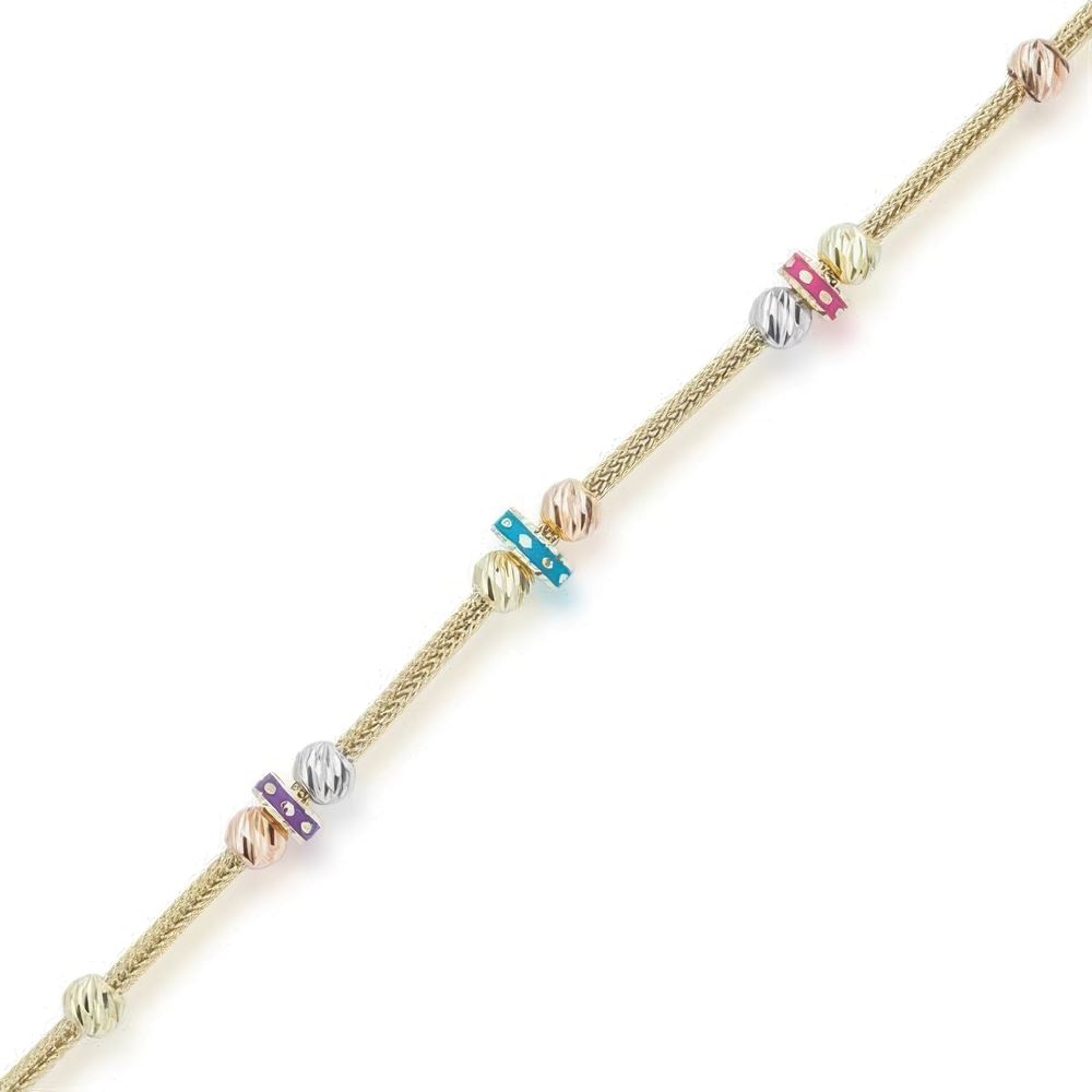 Altın Mineli Trend Bileklik 18CM